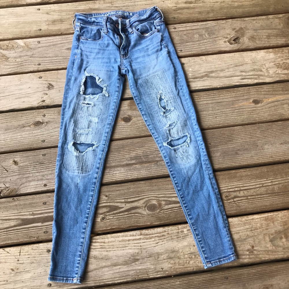 American Eagle Distressed Jeggings